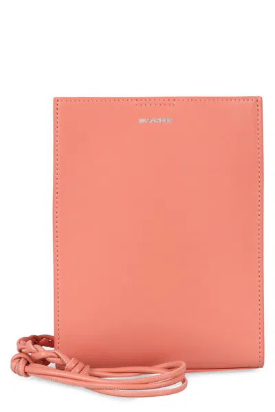 Jil Sander Pink Leather Small Tangle Shoulder Bag