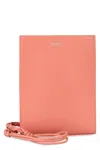 Jil Sander Pink Leather Small Tangle Shoulder Bag
