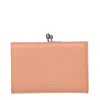 Jil Sander Pink Leather Wallets In Brown