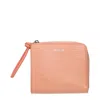Jil Sander Pink Leather Wallets In Pink