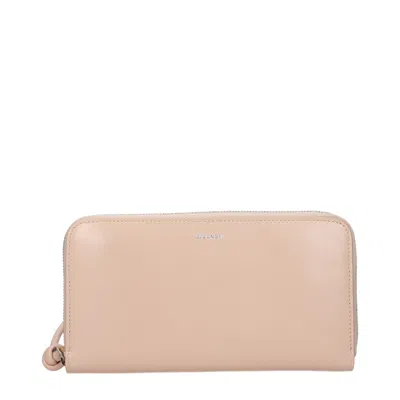Jil Sander Pink Leather Women's Wallet