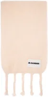 Jil Sander Mohair And Wool Blend Scarf In 638 Pale Pink