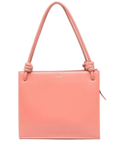 Jil Sander Pink Polyvinyl Butyral Shoulder Bag In Pattern