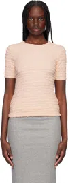 Jil Sander Pink Short Sleeve Embroidered T-shirt In 678 Confetti