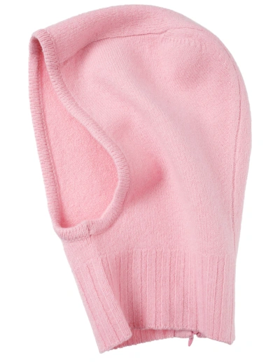 Jil Sander Pink Wool Balaclava