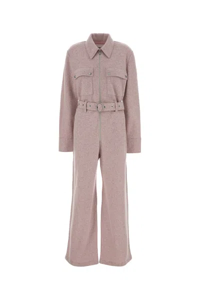 Jil Sander Pink Wool Blend Jumpsuit