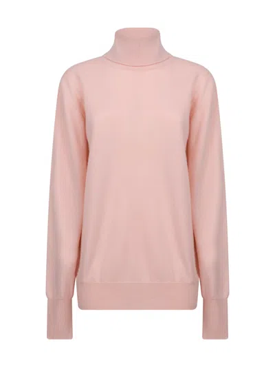 Jil Sander Pink Wool Jumper In Multicolor