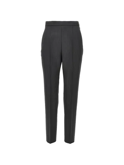 Jil Sander Slim Fit Tailored Wool Blend Pants In Black