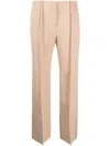 Jil Sander Pintuck-detail Flared Trousers In 中性色