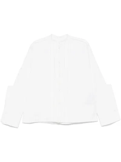 Jil Sander Pintuck-detailed Shirt In White