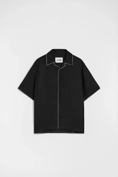 Jil Sander Hemd Mit Paspelierung In Black