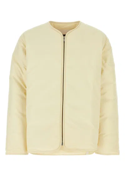 Jil Sander Cream Cotton Padded Jacket In Neutral