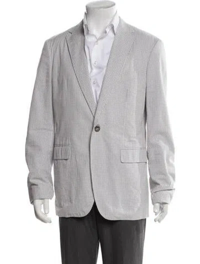 Pre-owned Jil Sander Plaid Print Blazer In Multi