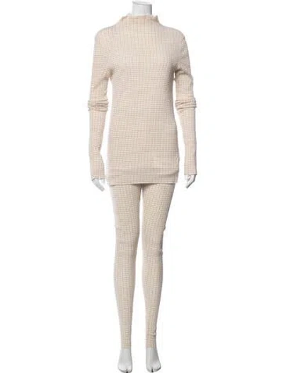 Pre-owned Jil Sander Plaid Print Set In Neutral