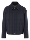 Jil Sander Plaid Zip-front Bomber Jacket In Multi