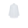 Jil Sander Oversized Cotton Shirt In White