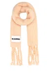 Jil Sander Soft Mohair Blend Scarf With Fringed Ends