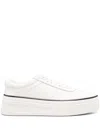 Jil Sander Everyday Leather Sneakers For Women In White