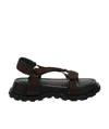 Jil Sander Touch-strap Flat Sandals In Black