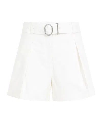 JIL SANDER JIL SANDER MID-WAISTED BELTED SHORTS