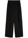 Jil Sander Pleat-detail Trousers In Black