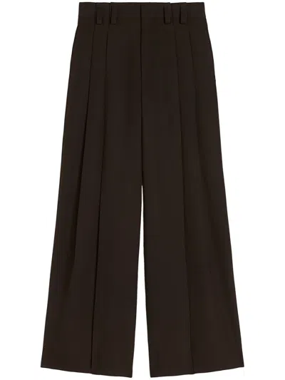 Jil Sander Pleat-detail Trousers In Black