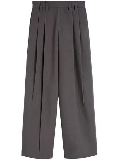 Jil Sander Pleat-detail Trousers In Grey