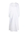 Jil Sander Pleat-detail Tunic Dress In White