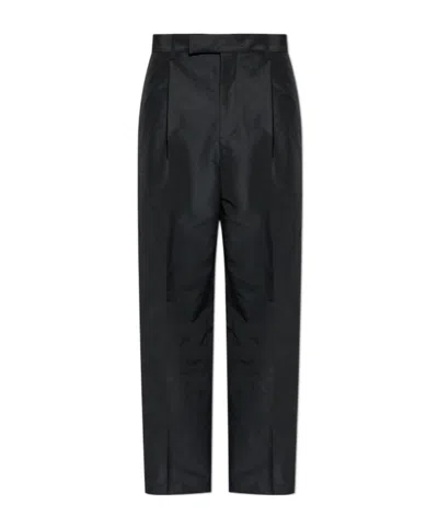 Jil Sander Pleat Detailed Straight Leg Pants In Black