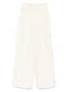Jil Sander Pleat-detailed Trousers In White