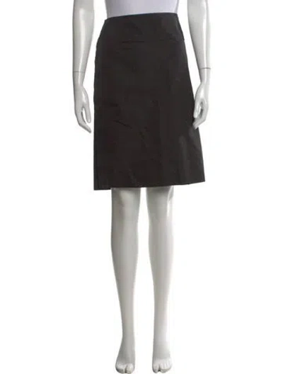 Pre-owned Jil Sander Pleated Accents Knee-length Skirt In Black