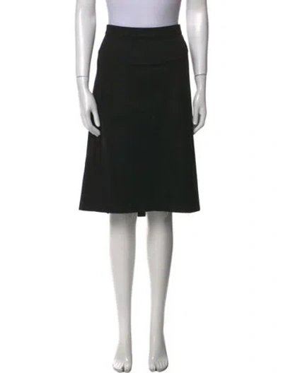 Pre-owned Jil Sander Pleated Accents Knee-length Skirt In Blue