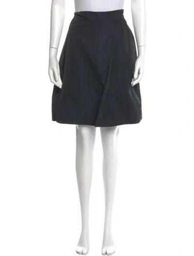 Pre-owned Jil Sander Pleated Accents Knee-length Skirt In Green