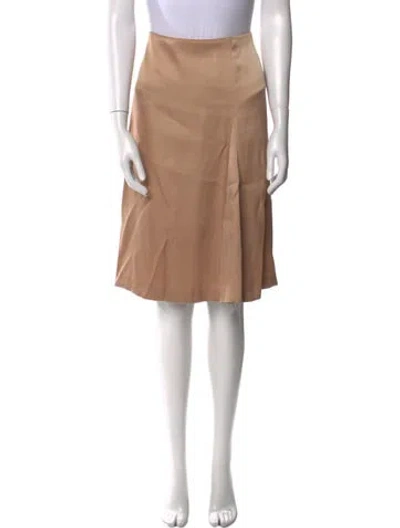 Pre-owned Jil Sander Pleated Accents Knee-length Skirt In Pink