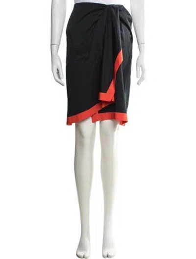 Pre-owned Jil Sander Pleated Accents Mini Skirt In Black