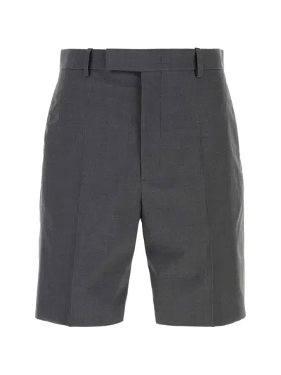 Jil Sander Pleated Bermuda Shorts In Gray