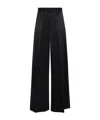 Jil Sander Black Viscose Pants In Black