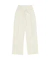 Jil Sander Pleated Casual Pants In White