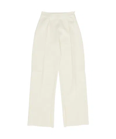 Jil Sander Pleated Casual Pants In White