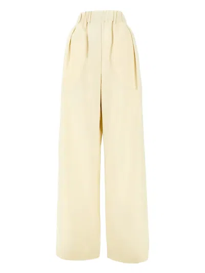 Jil Sander Pleated Elasticated Trousers In Neutral