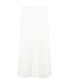 Jil Sander Pleated Elasticated-waist Skirt In White