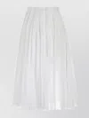Jil Sander White Organdy Skirt