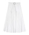 Jil Sander Voluminous Basque Skirt Optic White In White