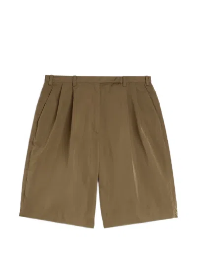 Jil Sander Pleated Radzmir Shorts In Brown