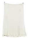 Jil Sander Pleated Satin Skirt In Green