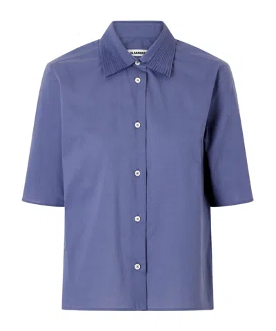 Jil Sander Pleated Shirt In Multi