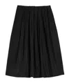 Jil Sander A-line Pleated Skirt In Black