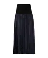 Jil Sander Pleated Skirt In Black
