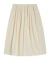 Jil Sander Pleated Skirt In Nude