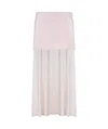 Jil Sander Layered Maxi Skirt In White